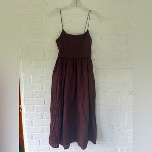 Zara brown midi dress size M
